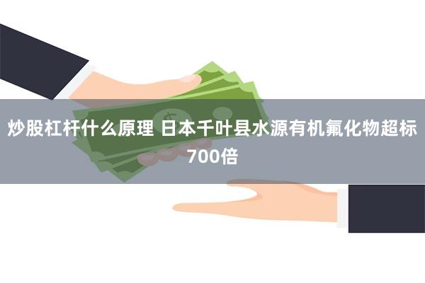 炒股杠杆什么原理 日本千叶县水源有机氟化物超标700倍