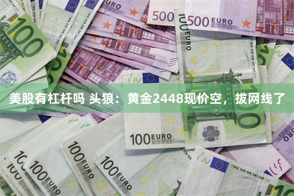 美股有杠杆吗 头狼：黄金2448现价空，拔网线了