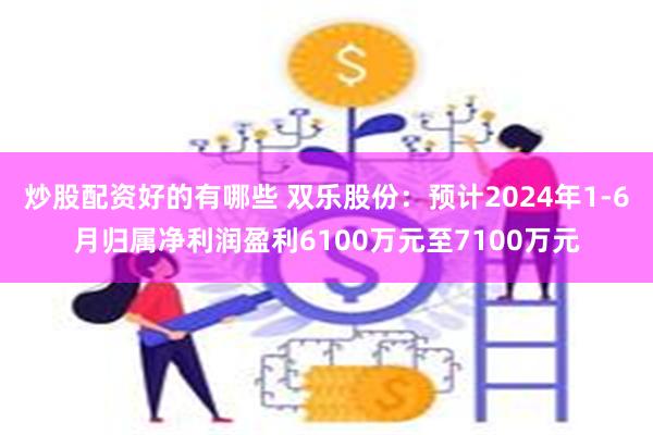 炒股配资好的有哪些 双乐股份：预计2024年1-6月归属净利润盈利6100万元至7100万元